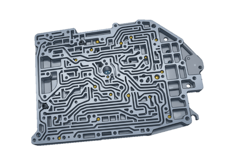 ADC12バルブボディーでコンタミを予防し高速加工の加工イメージ図