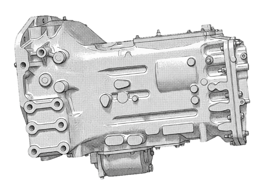 FC250トランスミッションケースで高周速の安定加工の加工イメージ図