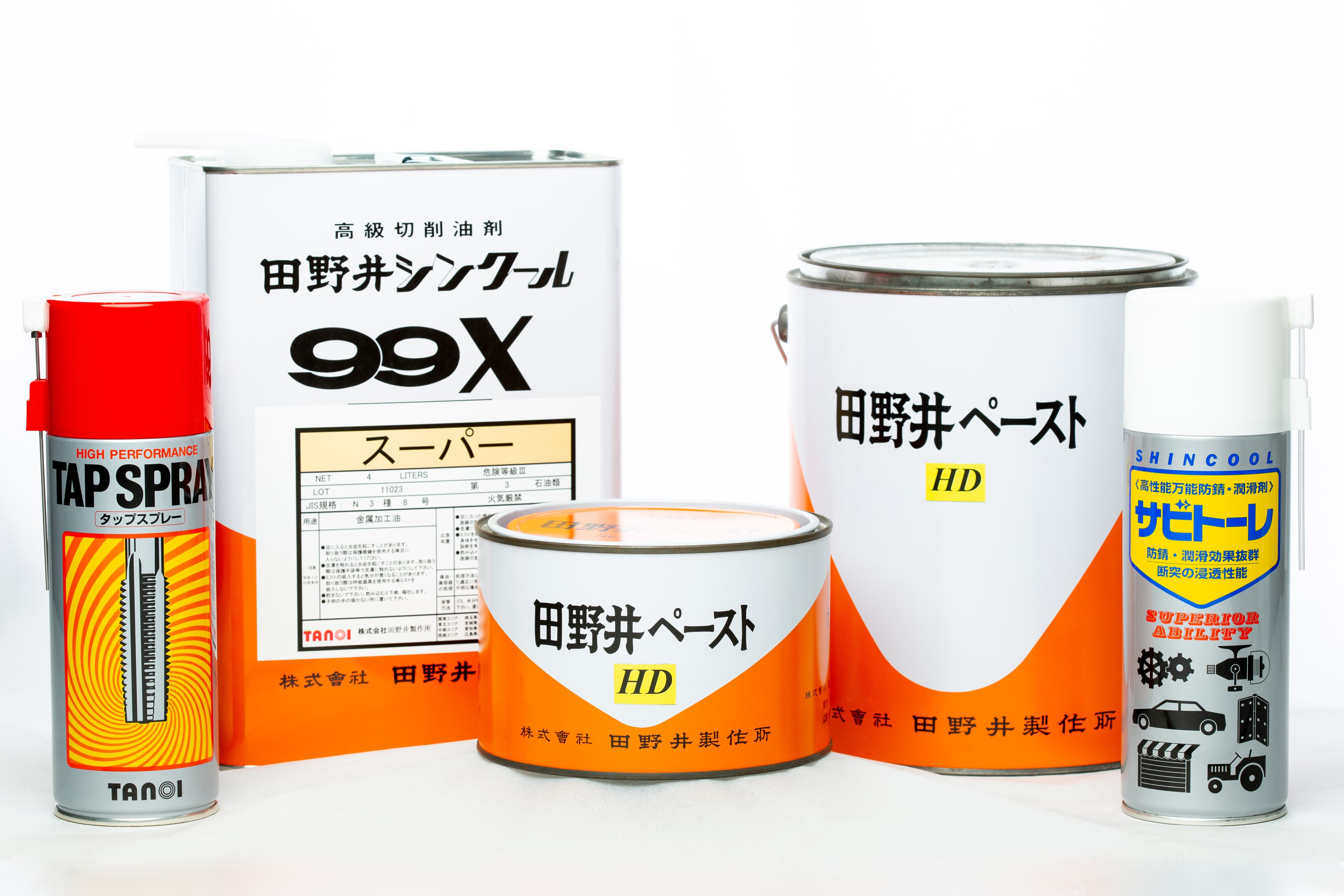 切削油剤・ペーストなど補助製品群
